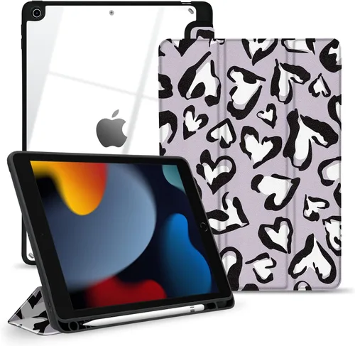 Miniatura 4 de Funda híbrida delgada para iPad de 9ª / 8ª / 7ª generación (2021/2020 / 2019) de 10.2 pulgadas – Funda a prueba de golpes con carcasa trasera