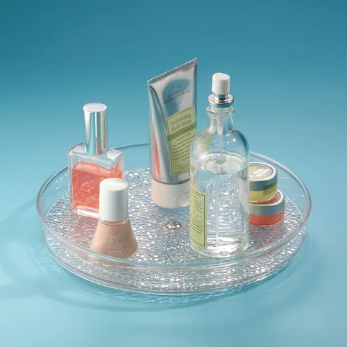Miniatura 5 de iDesign The Rain Collection Lazy Susan Organizador Giratorio, 9" x 9" x 1.5", Transparente