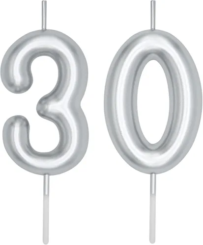 Miniatura 176 de DERVENTA Vela con números de 2.36 pulgadas, decoración perfecta para cumpleaños, brunch, postre, pastel, 1 pieza (número 0 rosa)