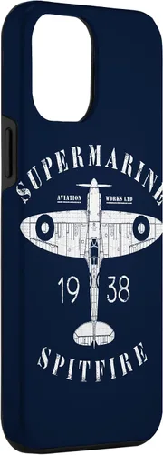Miniatura 3 de iPhone 12 Pro Max Spitfire RAF Británico WW2 Fighter Aviation Case Supermarine Aviation