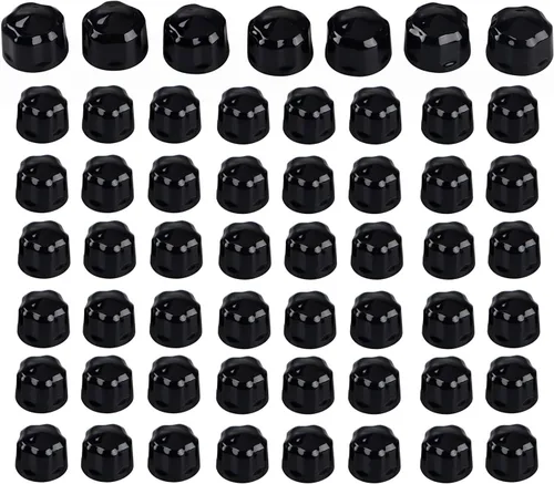 55 piezas de tapas de tornillo de motor negras para Harley Touring Electra Glides Road Glides Road Kings 1999-2016 y Softail 1999-2017