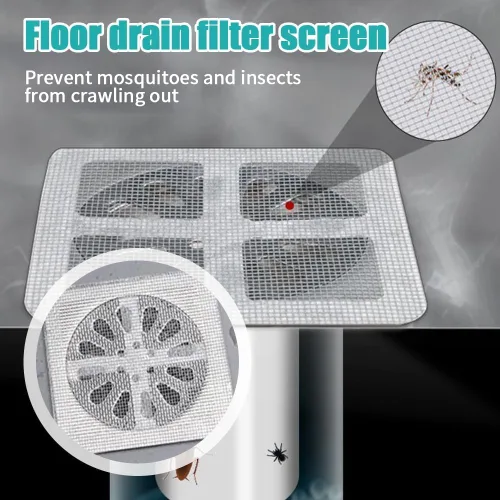 Miniatura 2 de Adhesivos desechables para drenaje de cabello, cubierta de drenaje de ducha 2026, calcomanías de filtro de drenaje de piso de baño, calcomanía