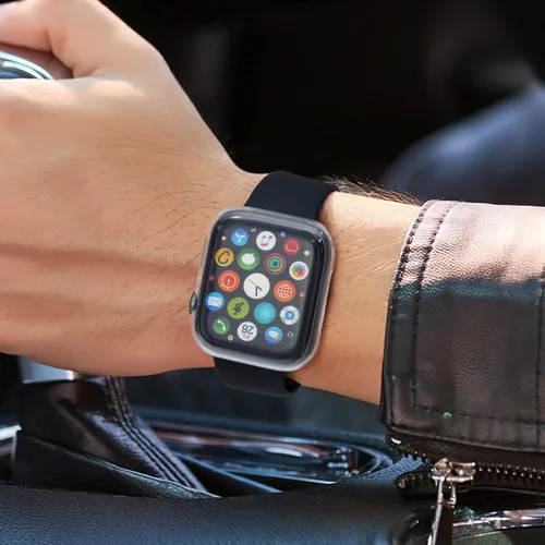Miniatura 6 de ORIbox Funda ultradelgada compatible con Apple Watch Series 6, Apple Watch Series 5, Apple Watch Series 4, Apple Watch SE, TPU HD F3000001