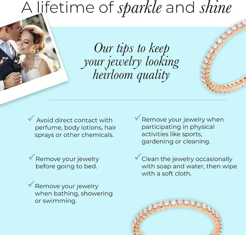 Miniatura 5 de La Joya 13 - 1 CT TW Certified Lab Created Diamond Eternity Band for Women Sparkling 10k Solid Gold Anniversary Bands Stackable Bands and Diamond
