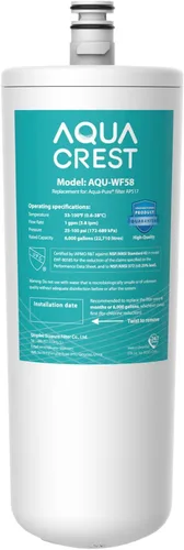 AQUA CREST AP517 Filtro de agua para debajo del fregadero, repuesto para Aqua-Pure® AP517, AP51711, AP510, AP517EA, certificado NSF/ANSI 42, 2000