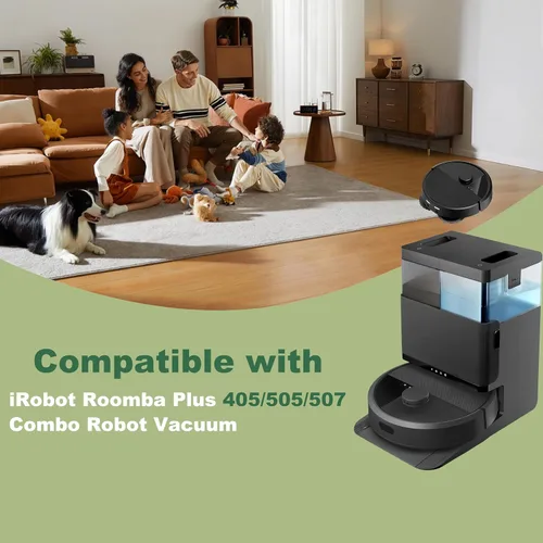 Miniatura 2 de Kit de 25 accesorios para iRobot Roomba Plus 405/505/507 Combo Robot Aspirador, 2 cepillos principales, 6 bolsas de polvo, 6 almohadillas