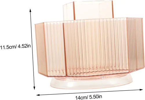 Miniatura 8 de DOITOOL Soporte para lápiz labial de maquillaje, organizador de brochas cosméticas de mesa, caja de almacenamiento