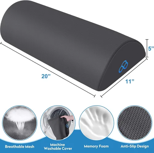 Miniatura 2 de StepLively Almohada ergonómica para reposapies debajo del escritorio en el trabajo, reposapiés antifatiga, almohada de apoyo para aliviar la fatiga