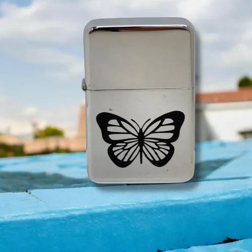 Miniatura 5 de Encendedor Monarca Mariposa Cromo