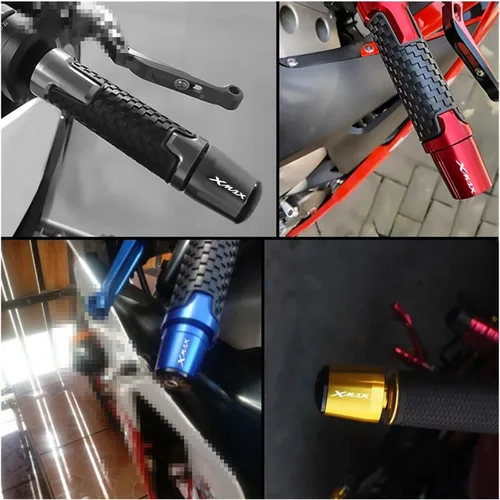 Miniatura 3 de Motorcycle Motorcycle Handle Bar End Weight Handlebar Grips Cap Anti Vibration Silder Plug for Yamaha XMAX300 XMAX400 X-MAX 125 250 300 400 Handle