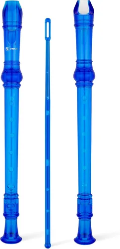 Miniatura 12 de SWAN Grabadora soprano para estudiantes principiantes – Flauta de 8 agujeros desmontable 3 piezas ABS descante grabadores con varilla de limpieza