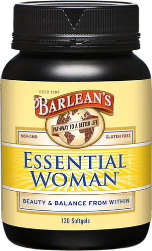 Barlean's Aceites orgánicos esenciales para mujer, botella de 120 unidades