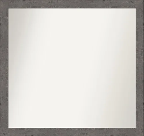 Miniatura 56 de Amanti Art Espejo de baño gris para sobre el fregadero, 31 x 48 pulgadas, espejo de tocador rectangular estrecho de color gris, marco de madera