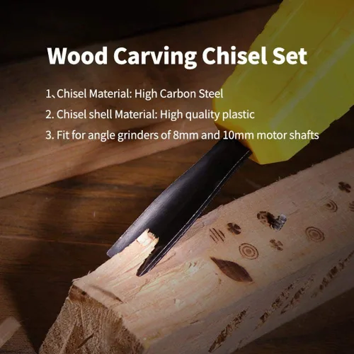 Miniatura 3 de Juego de cinceles de talla de madera cincel eléctrico herramienta de carpintería para escultura de bricolaje