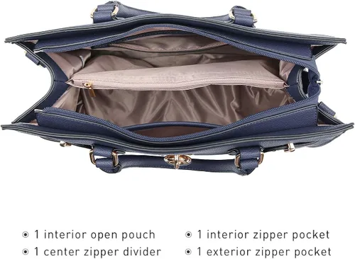 Miniatura 5 de Bolso de mano y bolsos para mujer con asa superior de avestruz bolsa de trabajo con cartera
