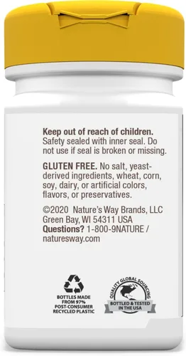 Miniatura 8 de Nature's Way Ácido alfa lipoico, apoya la función nerviosa saludable*, 600 mg por porción, 60 cápsulas