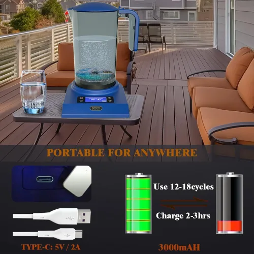 Miniatura 3 de Hydrogen Alkaline Water Machine Generator Maker,Hydrogen Alkaline Water Pitcher Dispenser Ionized Water LED Display and Smart Touch Operation,Used