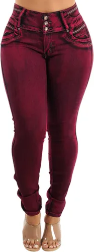 Miniatura 4 de Moda Xpress - Jeans levantadores de glúteos para mujer, ajustados, de cintura alta, elásticos