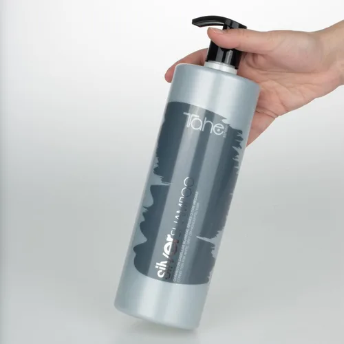 Miniatura 3 de Tahe Corrección de champú Botanic Silver para cabello blanco, gris o resaltado 1000ML