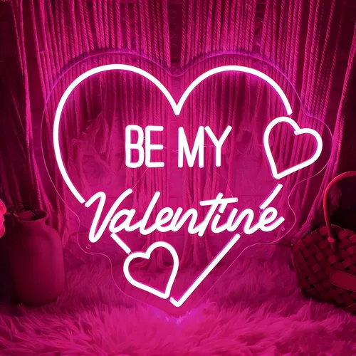Miniatura 10 de XOXO - Letrero de luz LED de neón rosa para el día de San Valentín para pared de dormitorio, luces de neón para decoración de pared, letrero Xoxo