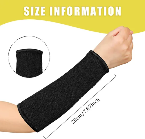 Miniatura 2 de 3 pares de protectores de brazo para piel delgada y moretones, mangas de antebrazo resistentes a cortes, manga de protección contra quemaduras