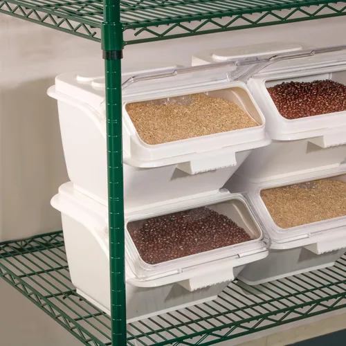 Miniatura 5 de Winco Contenedor de Almacenamiento en Estante para Ingredientes de Alimentos a Granel, 5 Galones