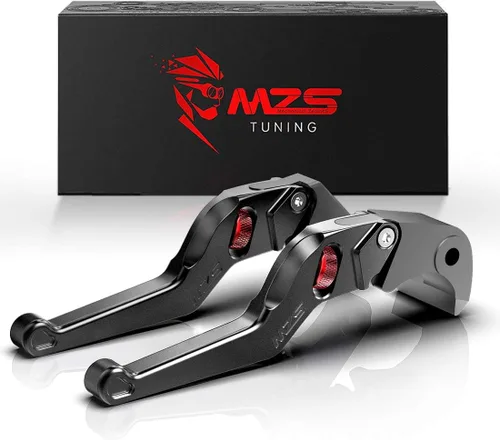 Miniatura 8 de MZS Palancas de embrague de freno de motocicleta negras rueda corta ajustable compatible con 749 848 999 1098 1198 899 959 1199 1299 Panigale Diavel
