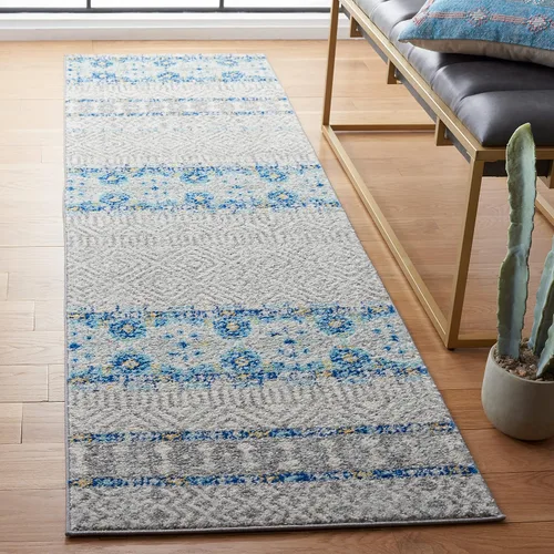 Miniatura 19 de SAFAVIEH Madison Collection - Alfombra decorativa de 2 pies 3 pulgadas x 4 pies, color carbón y gris, diseño bohemio chic, no desprende pelusa