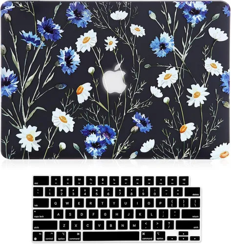 Miniatura 12 de Funda para MacBook Air de 15 pulgadas M5 M4 M3 M2 A3448 A3241 A3114 A2941 versión 2026-2023 con Touch ID, efecto 3D transparente mate, cubierta dura