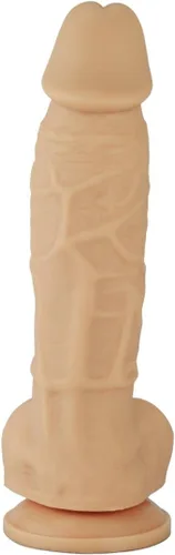 Miniatura 4 de Consolador de silicona realista, con succión. Premium. 6.7 pulgadas. de Naughty., Piel, 1, 1 Carne