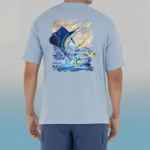 Miniatura 84 de Guy Harvey Camiseta de manga corta Threadcycled para hombre
