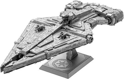 Miniatura 5 de Fascinations Metal Earth Premium Series Star Wars Imperial Light Cruiser 3D Kit de modelo de metal con pinzas
