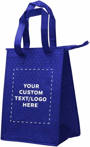 Miniatura 18 de DISCOUNT PROMOS Juego de 10/50/100 bolsas de almuerzo con aislamiento con cremallera, paquete personalizado a granel perfectas para el trabajo