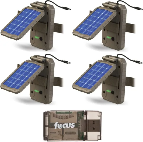 Miniatura 6 de Stealth Cam Panel de energía solar de litio (paquete de 10) Paquete con lector de tarjetas (11 artículos)