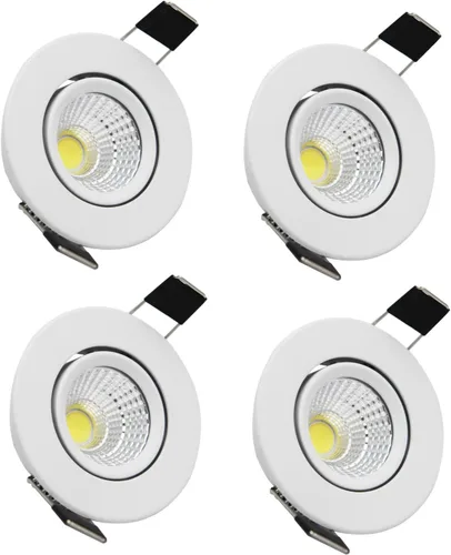 Miniatura 6 de Foco LED Downlight 110V regulable 3WCOB CRI80 Lámpara LED de 2 pulgadas, luces de abajo, ajustable, accesorio de iluminación empotrada e iluminación