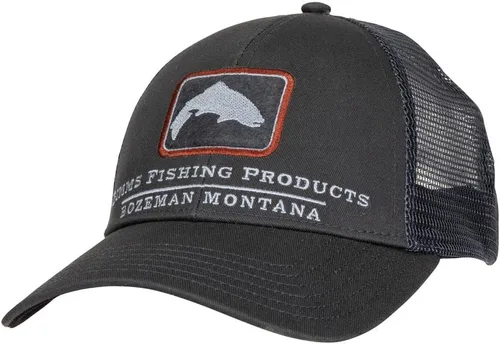 Miniatura 2 de Simms Trout Icon Trucker Hat Carbono