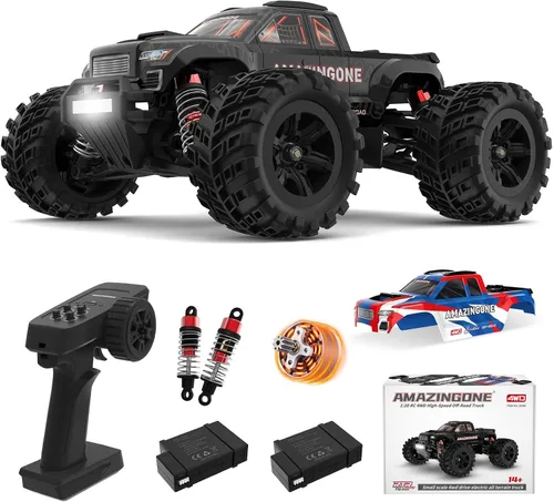 20208 Coches RC rápidos sin escobillas a escala 1/20 para adultos, Buggy RC monstruo de alta velocidad máxima 45KMH, Camiones RC de hobby 4X4