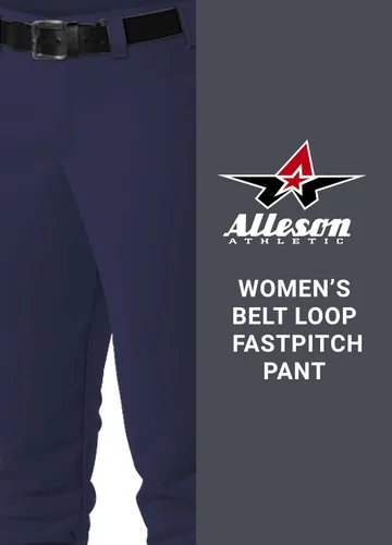 Miniatura 4 de Alleson Athletic pantalones softball con trabillas de cinturón para mujer