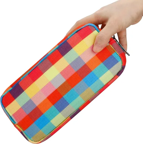 Miniatura 2 de E-Tree Bonita bolsa pequeña, bolsa de cosméticos de maquillaje, bolsa de maquillaje para bolso, bolsa de aseo con cremallera, organizador Colorido