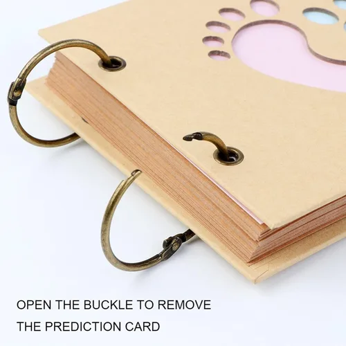 Miniatura 4 de 40 hojas de tarjetas de consejos para baby shower, tarjetas de predicción para juegos de revelación de baby shower, libro de invitados para baby