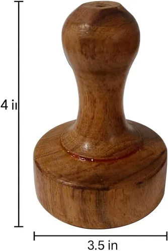 Miniatura 2 de Triturador de patatas de madera uso diario Pav de madera Bhaji/Vegetal/Triturador de patatas Roti Chapati de madera, Roti Bhakri o Khakara en Tava