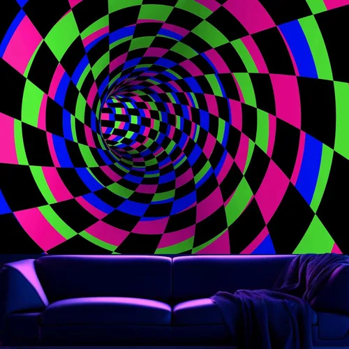 Miniatura 13 de Atrippy Tapiz de pared bohemio con mandala rosa para dormitorio, tapiz estético blanco y rosa, decoración de habitación para adolescentes y niñas