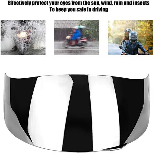 Miniatura 4 de Visera de casco para K1 K3 K5, chapada, cara completa, material de PC, antivaho