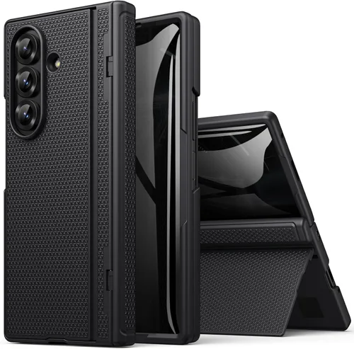 Miniatura 8 de BXYJY Funda para Samsung Galaxy Z Fold 7 con soporte, protector de pantalla frontal, protección de bisagra, delgada y resistente, cubierta dura