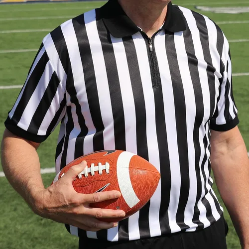 Miniatura 3 de Murray Sporting Goods - Camisa de árbitro para hombre, con cuello y manga corta, disfraz de fútbol para Halloween
