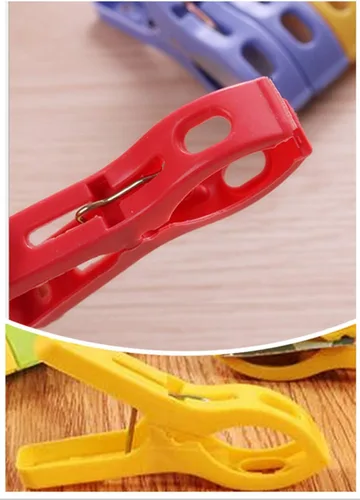 Miniatura 3 de Pequeñas pinzas de plástico para ropa para ropa, tendederos de secado amplios, perneras para manta, sábanas, clips para toallas, abrazaderas