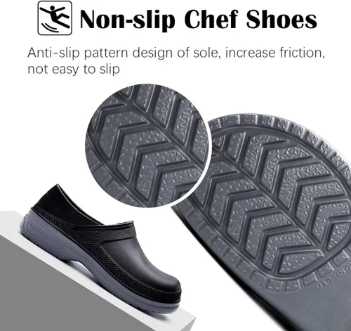 Miniatura 3 de Zapatos de chef para hombres y mujeres zuecos de cocina para hombres zapatos de cocina zapatos de trabajo de enfermera zapatos de trabajo