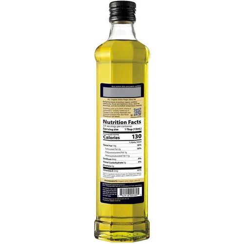 Miniatura 2 de Oli by Nutrioli Aceite de oliva orgánico extra virgen, mezcla auténtica prensada en frío de 3 variedades de aceitunas españolas orgánicas