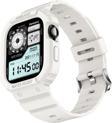 Miniatura 44 de amBand E1 Sport Case Band for Apple Watch Ultra 3/2/1 & SE 3/2/1 & Series 11 10 9 8 7 6 5 4 3 49mm 46mm 45mm 44mm 42mm 41mm 40mm 38mm, Shockproof &