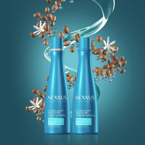 Miniatura 6 de Nexxus Champú y acondicionador ultraligero para cabello seco y encrespado, tratamiento suave para bloquear el encrespamiento, 13.5 onzas